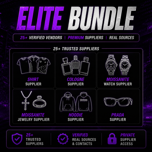 PBJ ELITE RESELLER BUNDLE 📈
(25+ SUPPLIERS)