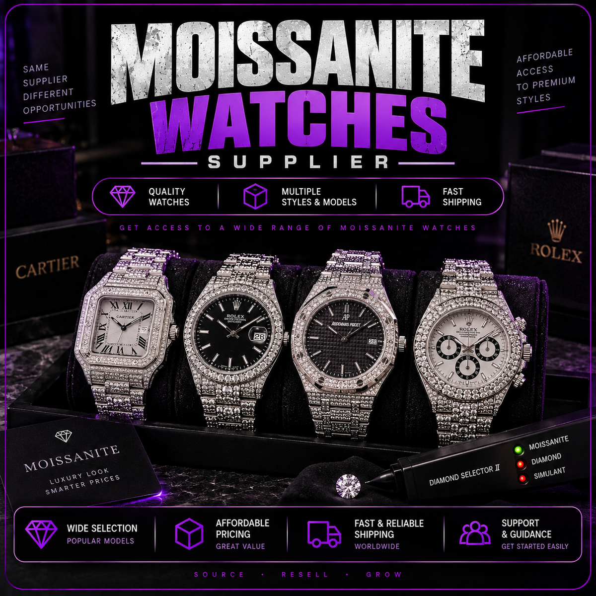 Moissanite Watch Supplier